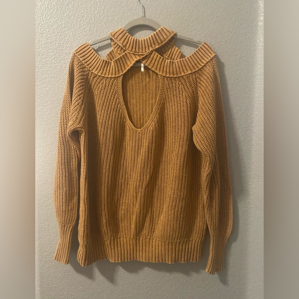 Free People Orange Sweater size Large